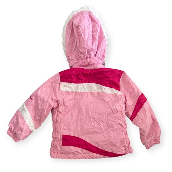Weatherproof Pink Fleece Lined Hooded Ski Jacket Size 4T - Picture 3 of 9